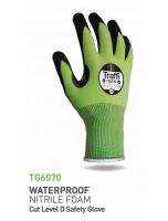 Traffi TG6070 Green Acrylic Gloves, Size 11, NBR Coating
