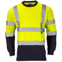 Supertouch Navy, Yellow Unisex Sweatshirt, S
