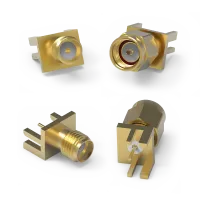 Wurth Elektronik WR-SMA Series PCB Female SMA, 50 Ω, Straight Body Solder