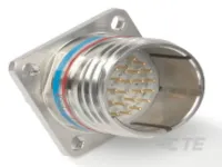 TE Connectivity, 38999 Series III, Copper Alloy Straight 8 Way Panel Mount Circular Connector Female Olive Drab Cadmium,