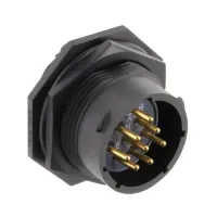 Souriau Sunbank by Eaton Circular Connector, 8 Contacts, Panel Nut, Socket, Female, IP68, IP69K, UTSX Series
