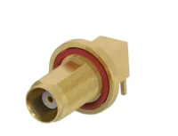 TE Connectivity 2503 Series Panel Male TNC, 50 Ω, Straight Body Solder