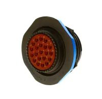 TE Connectivity, DTS, Copper Alloy Straight 21 Way Nut Circular Connector Female Olive Drab, Male Contacts,Shell Size