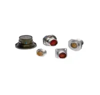 TE Connectivity, DTS, Copper Alloy Straight 3 Way Wall Mount Circular Connector Female Natural, Male Contacts,Shell Size
