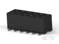 TE Connectivity AMPMODU Series Vertical Board Receptacle, 14-Contact, 2 Row, 2 mm Pitch Surface Mount