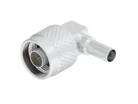TE Connectivity N Series Series Cable Male N Type, 50 Ω, Right Angle Body Crimp