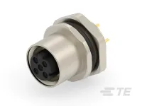 TE Connectivity Circular Connector, 3 Contacts, Panel, M12 Connector, Socket, Female, IP67, M12 Series