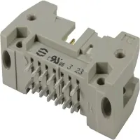 HARTING SEK Standard Series Straight PCB Male Connector, 40 Contact(s), 2.54 mm Pitch, 2 Row, Shrouded