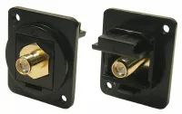 RS PRO CP30 Series Panel Female BNC, 50 Ω, Straight Body Plug-In