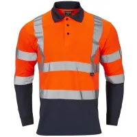 Supertouch SHV-30L89 Navy, Orange Unisex Polo Shirt S