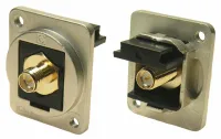 RS PRO CP30 Series Panel Female BNC, 50 Ω, Straight Body Plug-In