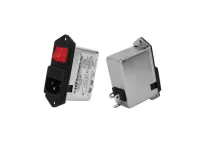 Astrodyne TDI 082M.01001.00-RSI, 250V 10A Screw Filter Unit Male DPST 1 Fuse, Tab