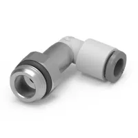 Camozzi 7000 Series, G7526 8-1/8 Brass, Technopolymer Elbow Fitting, Male, G 1/8 in, G, 8mm Push Fit