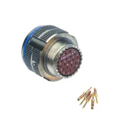 Amphenol Limited, TVPS, Copper Alloy Straight 6 Way Cable MIL Spec Circular Connector Female Grey, Female Contacts,Shell
