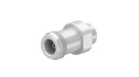 Huber+Suhner 21_N-50-0-150/033_-E Series Free Hanging Female Coaxial Connector, 50 Ω, Straight Body Crimp