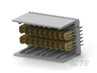 TE Connectivity, Z-PACK HM-Zd 2.5 mm Pitch High Speed Backplane Connector, Vertical Male, 10 Column, 4 Row, 40 Way