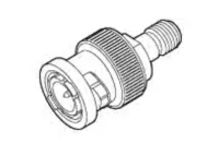 Molex 73386 Series Panel Mount Female/Male Coaxial Connector, 50 Ω, Straight Body Plug-In