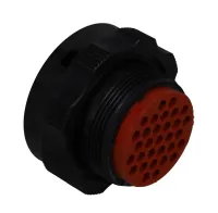 TE Connectivity, WTC06B, Thermoplastic Straight 31 Way Plug Assembly Male Black, Male Contacts,Shell Size 24, Straight