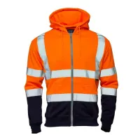 Supertouch Orange Unisex Hoodie, 4XL