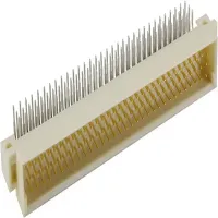 HARTING DIN 41612 64 Way 2.54 mm Pitch, Type PCB, Type Connector, Type Solder Pin, 3 Row Male, Angled Connector