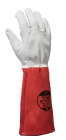 Traffi TG1180 Red Leather Glove, Size 13, Leather Coating