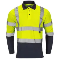 Supertouch SHV-30L49 Navy, Yellow Unisex Polo Shirt S
