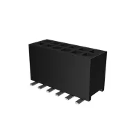 Amphenol ICC Minitek127 1.27mm Series Straight Surface Receptacle, 14-Contact, 2 Row, 1.27 mm Pitch Solder