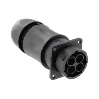 Souriau Sunbank by Eaton Circular Connector, 4 Contacts, Flange, Socket, Female, IP68, IP69K, UTSX Series