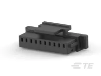 TE Connectivity 1-236719 Series Right Angle Board Housing, 10-Contact, 1 Row, 1 mm Pitch Crimp