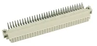HARTING DIN 41612 64 Way 2.54 mm Pitch, Type PCB, Type Connector, Type Solder Pin, 3 Row Female, Angled Connector