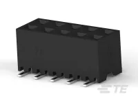 TE Connectivity AMPMODU Series Vertical Board Receptacle, 10-Contact, 2 Row, 2 mm Pitch Surface Mount
