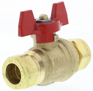 RS PRO Brass Compression Full Port 16 bar, Ball Valve
