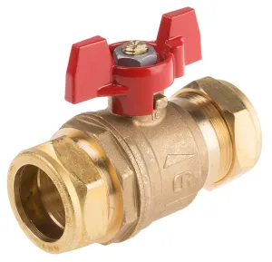 RS PRO Brass Compression Full Port, Ball Valve