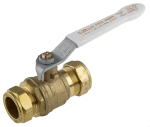 RS PRO Brass Compression 2-Way 16 bar, Ball Valve