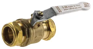 RS PRO Brass Compression Full Port 16 bar, Ball Valve