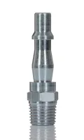 PCL Steel Pneumatic Quick Connect Coupling, 1/4 in Male R Single Action