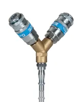 PCL Steel Pneumatic Quick Connect Coupling, Male/Female Single Action