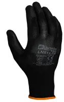 Liscombe Black Polyamide Work Gloves, Size 8, Polyurethane Coating