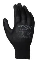 Liscombe Black Nylon Work Gloves, Size 10, Polyurethane Coating
