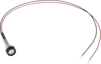 Oxley Red Panel Mount Indicator, 1.9V dc, 20mA, Lead Wire Termination, IP68, Prominent