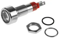 Signal Construct, White Panel Mount Indicator SMLD Series, 8 mm, Tab Termination, IP67