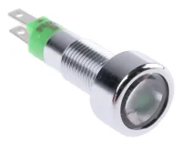 Signal Construct, Yellow Panel Mount Indicator SMLD Series, 8 mm, Tab Termination, IP67 28V