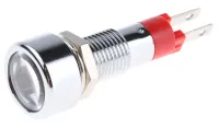 Signal Construct, Red Panel Mount Indicator SMLD Series, 8 mm, Tab Termination, IP67 14V