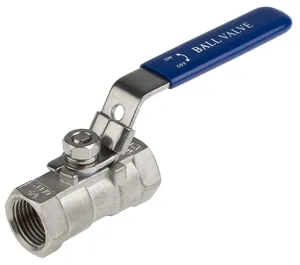 RS PRO Stainless Steel Threaded Threaded 2-Way, BSPP 68 bar, Ball Valve