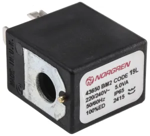 Norgren Series V60-63 220V ac, 240 V ac Replacement Solenoid Coil Solenoid Valve Coil