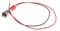 RS PRO Red Panel Mount Indicator, 110V ac, Lead Wire Termination, IP67, Recessed