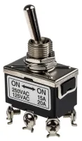 RS PRO Short Lever Micro Switch, Quick Connect Terminal, 16A, 250 V ac, SPCO