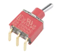 RS PRO Short Lever Micro Switch, Quick Connect Terminal, 16A, 250 V ac, SPCO