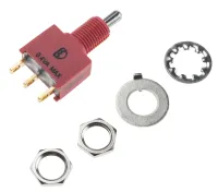 RS PRO Button Micro Switch, Quick Connect Terminal, 16A, 250 V ac, DPST
