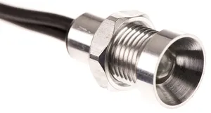Oxley White Panel Mount Indicator, Lead Wire Termination Panel Mount, IP67, Prominent